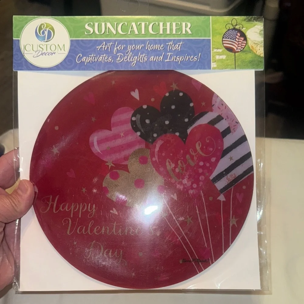Valentine's Day Suncatcher - Red and Pink NIP